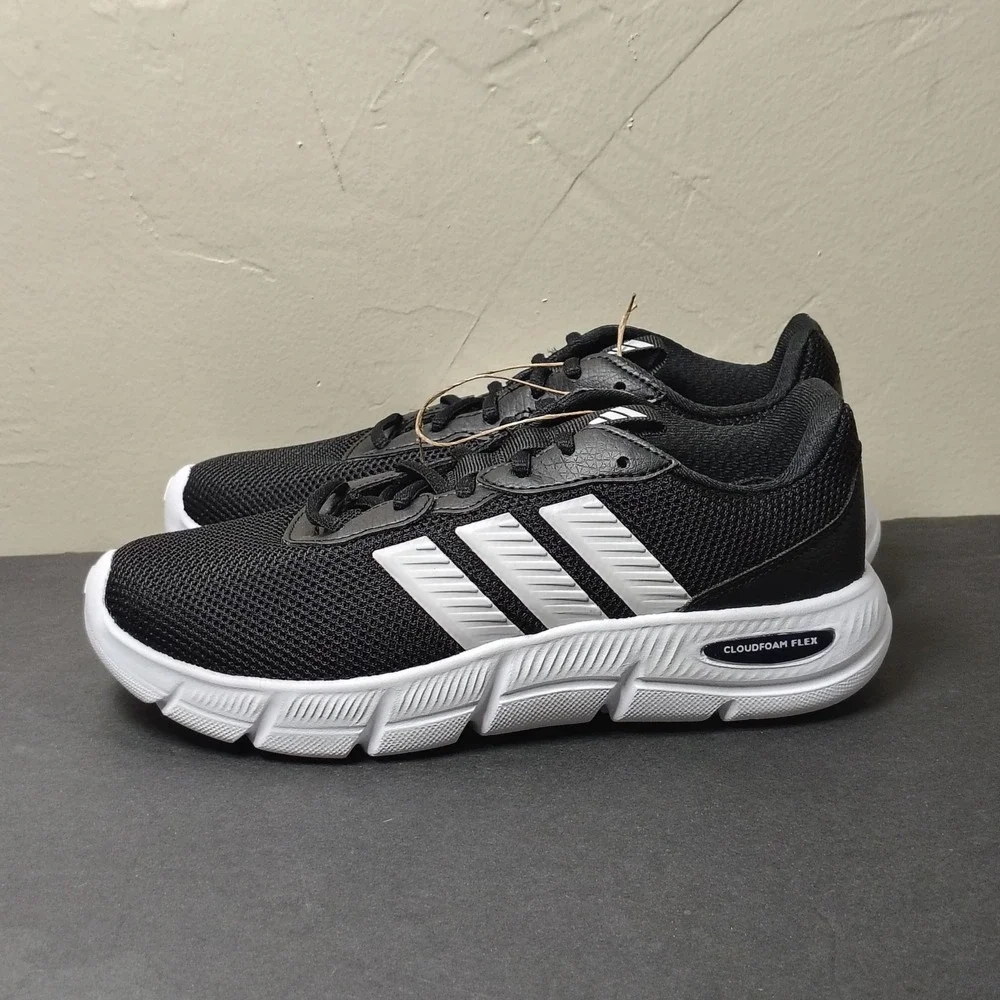 Adidas Cloudfoam Flex Women 6 Black HQ4960 Mesh Athletic Running Sneakers